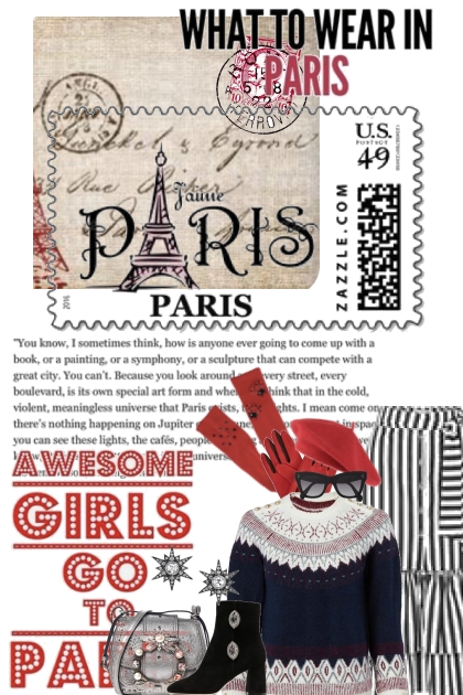 Awesome girls go to Paris- Модное сочетание