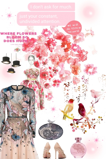 Where flowers bloom so does hope- combinação de moda