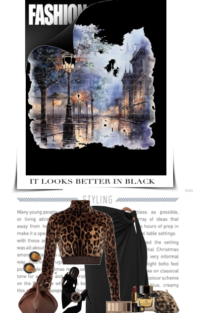 Fashion looks better in black- Модное сочетание