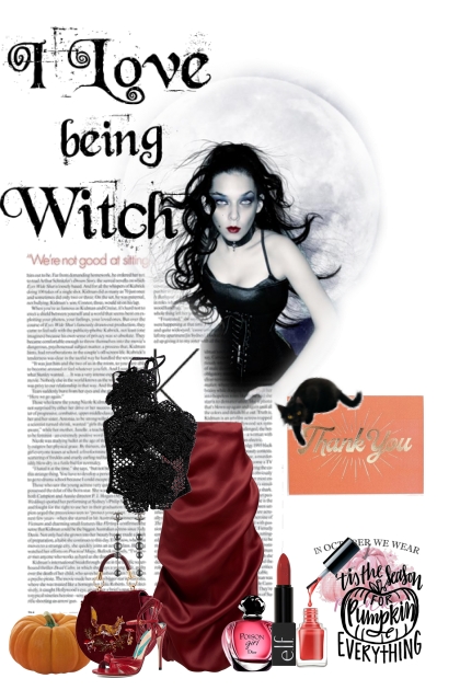 I love being a witch - combinação de moda