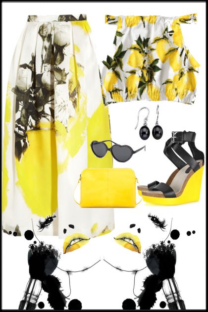 ,,In the yellow"- Fashion set