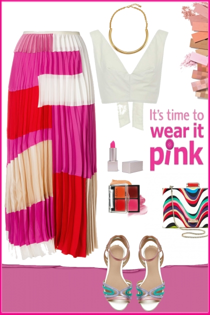It´s time to wear it pink- combinação de moda