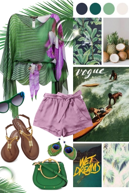 One beautiful tropical day- Fashion set