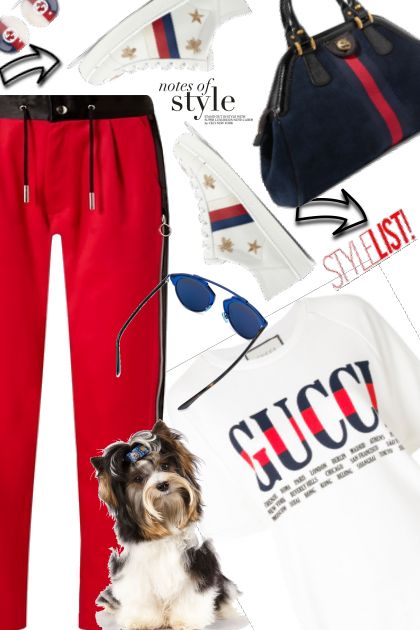 Caual Red Pants