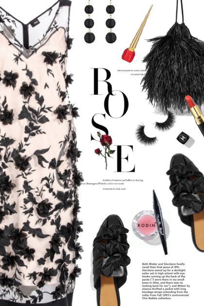 Rose dress- Модное сочетание
