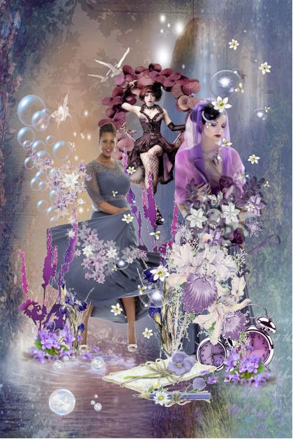 Purple fantasy- Fashion set