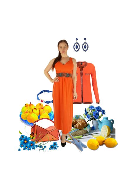 Go for orange!- Fashion set