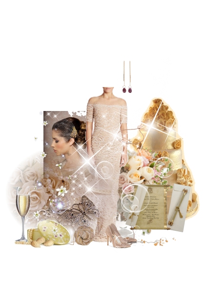 Golden bride- Combinazione di moda