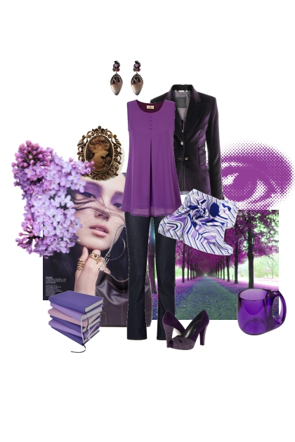 Shades of purple- Fashion set