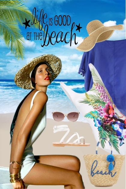 Life Is Good At The Beach- Combinaciónde moda