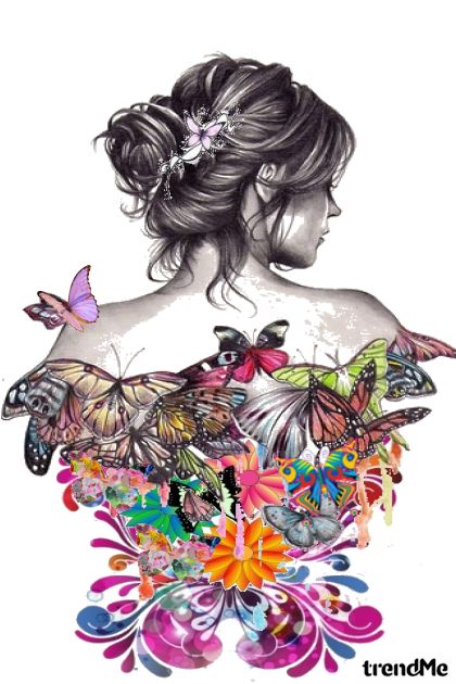 Butterfly girl- combinação de moda