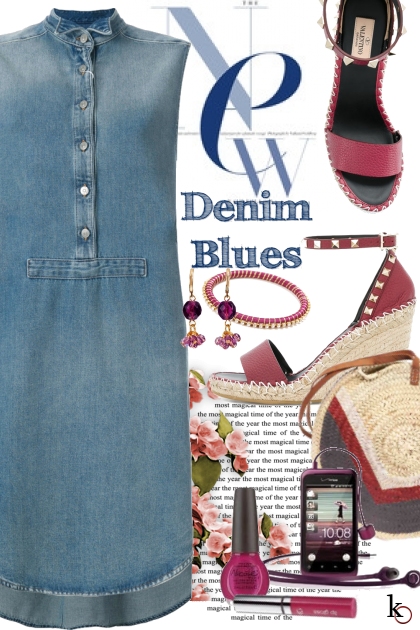 Darling Denim  Dress - Fashion set