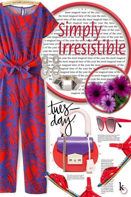 Red & Purple Tuesday - Combinazione di moda