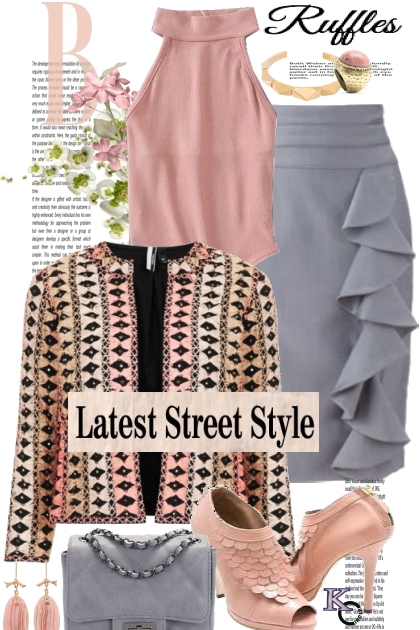  Street Style in Ruffles . . .- Combinaciónde moda