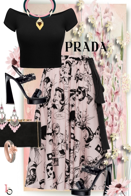 PRADA in Pink & Black . . .- Modekombination
