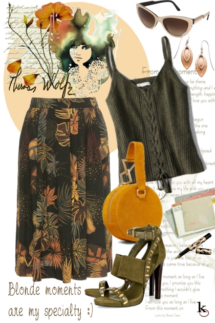 Summer Clothes in Autumn Colors - Fashion set
