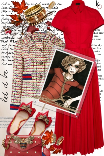 Lady in Red - combinação de moda