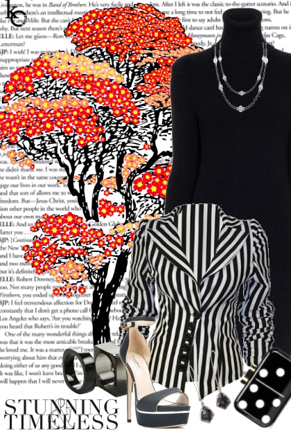 Autumn in Black & White - Fashion set