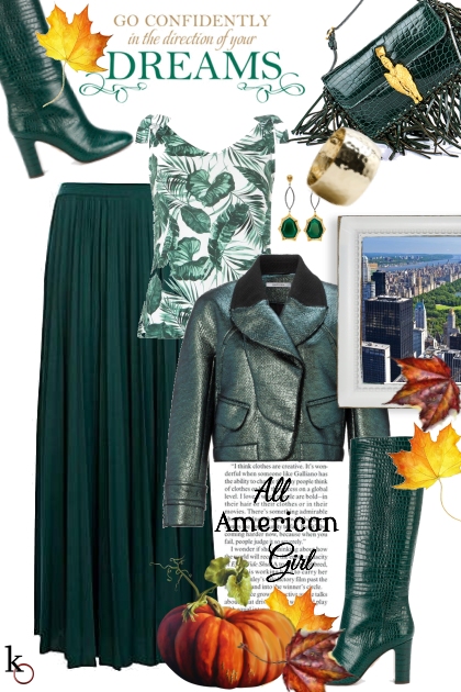 She's Going for the Green !! - Fashion set