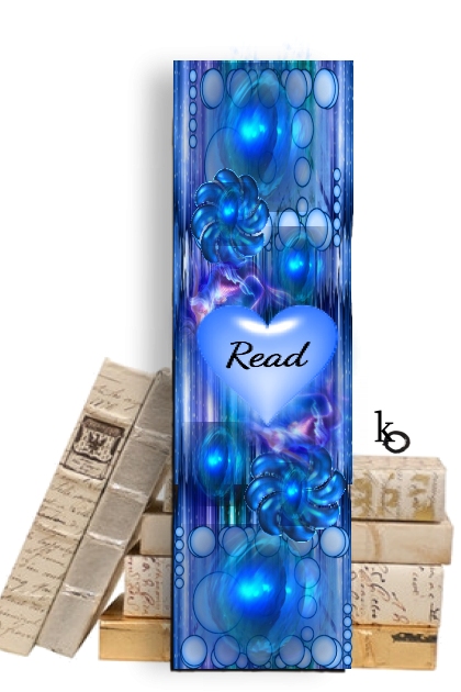 Bright Blue Bookmark !! - Fashion set