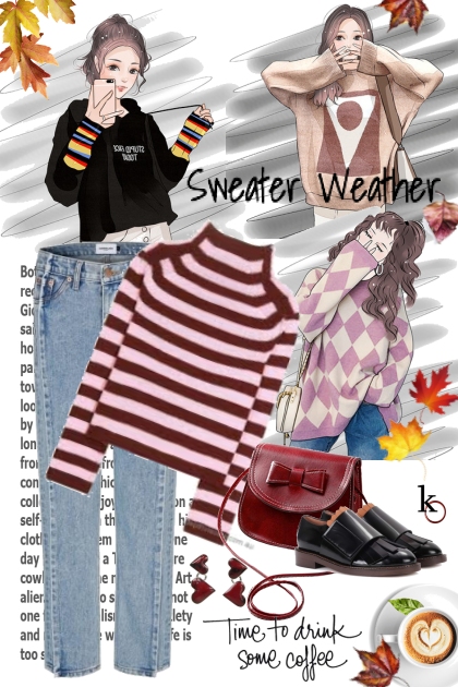 Definitely Sweater Weather Today !!- Fashion set