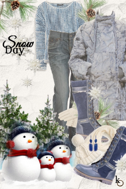 Day Trip to the Snow !!- combinação de moda