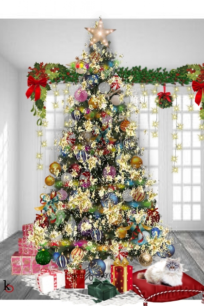 Snowball in the Christmas Tree room !! - Modna kombinacija
