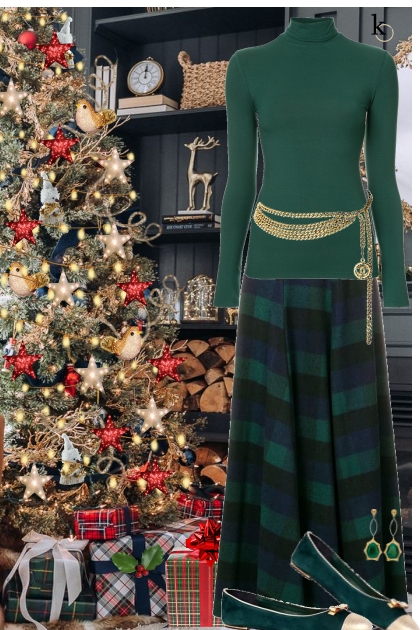 Tartan Plaid Christmas - Fashion set