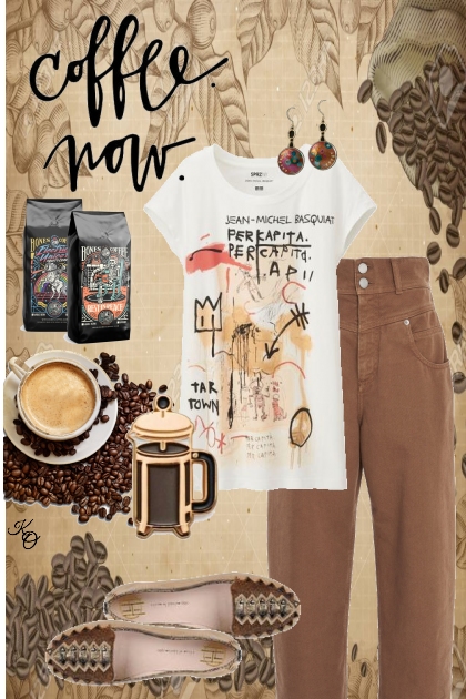 T-shirt & Coffee Kinda Day !!- 搭配