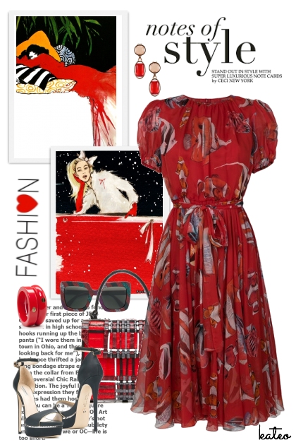 The Little Red Dress - Fashion set