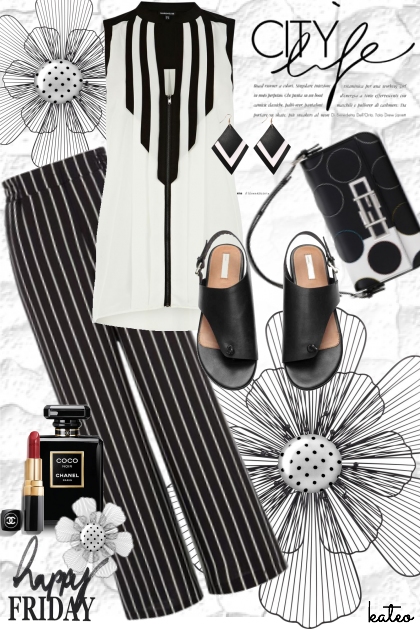 Happy Friday in Black & White . . .- Combinaciónde moda