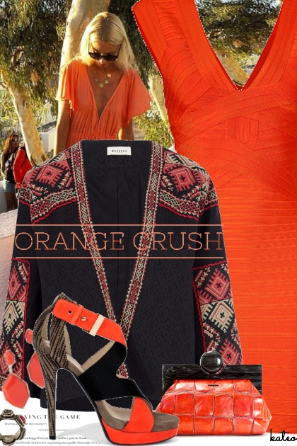 Outrageously Orange !! - combinação de moda