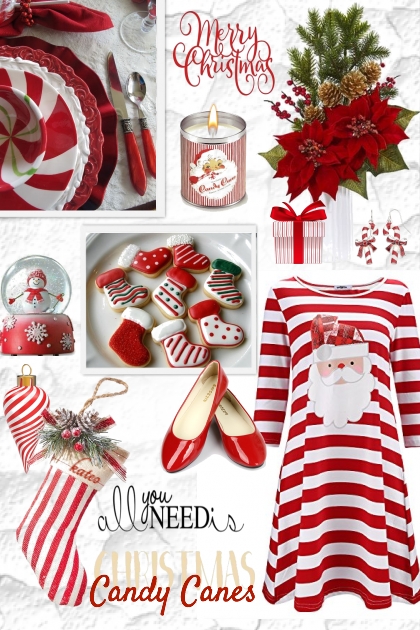 A Candy Cane Christmas - Модное сочетание