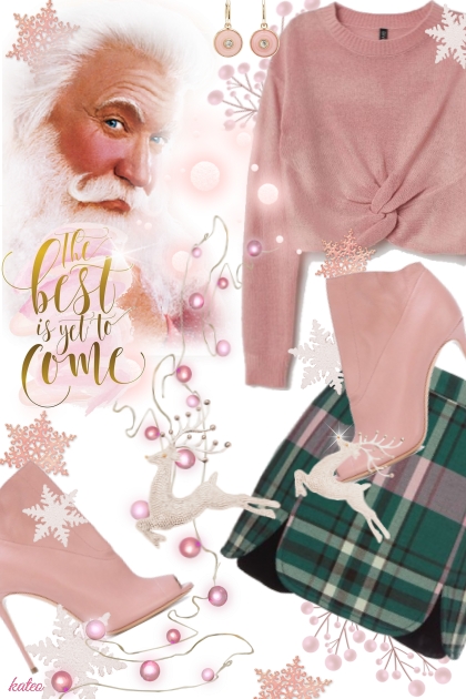 In the Pink at Christmas !! - combinação de moda