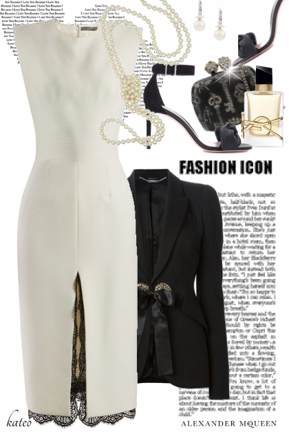 Elegant in Ebony and Ivory - Combinaciónde moda