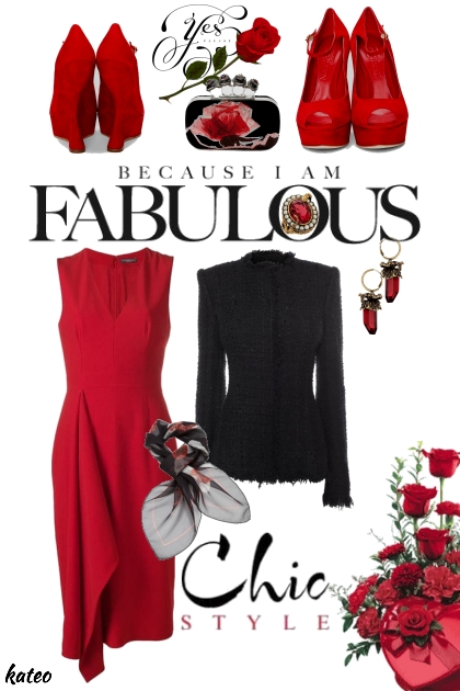 Valentine's Day in McQueen - Combinaciónde moda