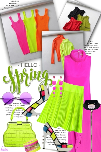 Spring Trend :  NEON - 搭配