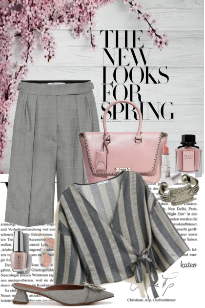 Pink and Grey  - Combinazione di moda