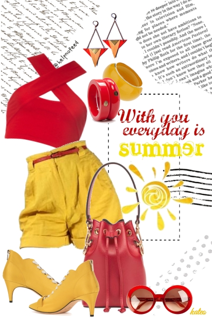 Bright and Bold Summer - combinação de moda
