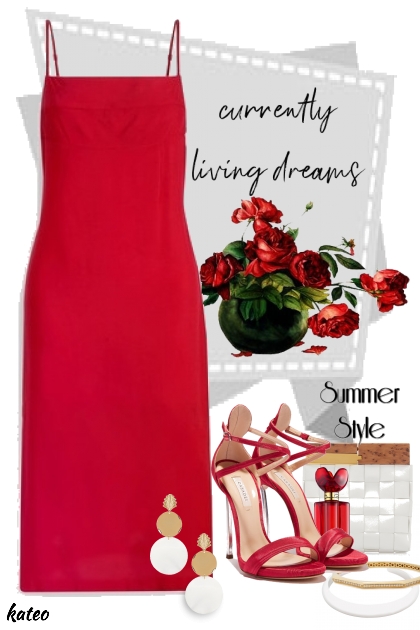 Red Summer  - combinação de moda