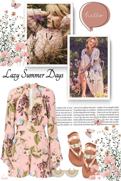 Lazy Summer Days - combinação de moda