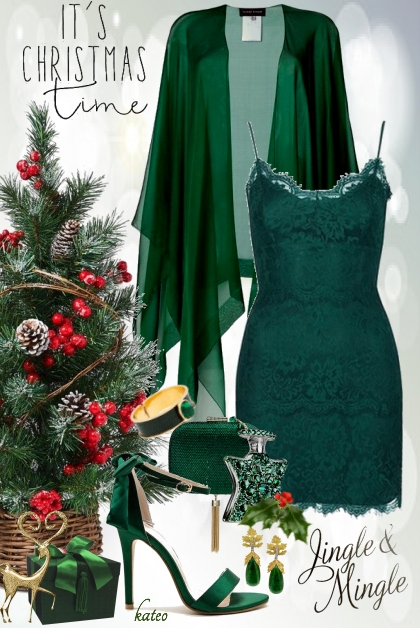 Christmas Green !! - combinação de moda