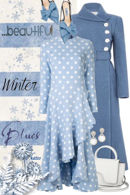 Winter in Blue  - Fashion set