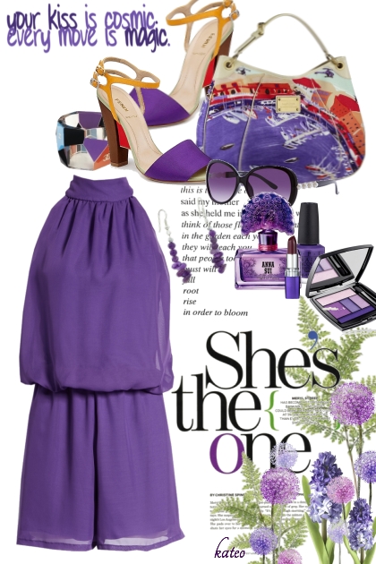  Purple Spring - combinação de moda