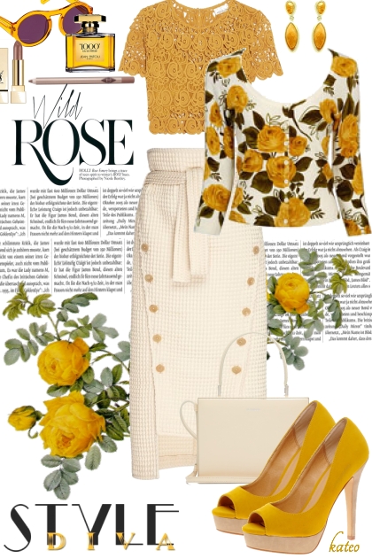 Golden Rose - combinação de moda