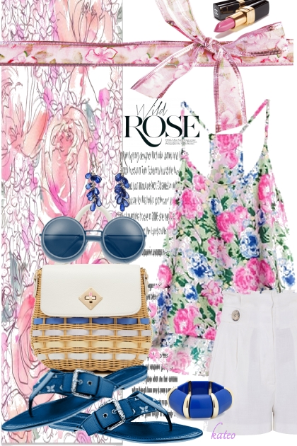 Summer in Pink and Blue - combinação de moda