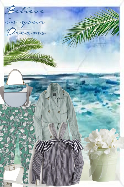 Dreamy Sea-green- combinação de moda