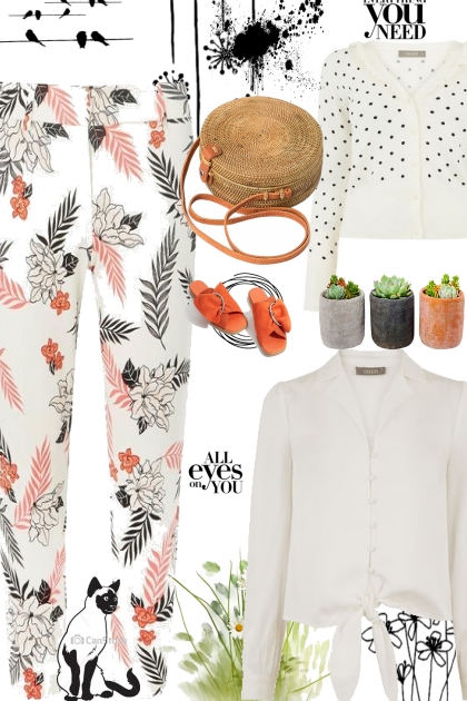 White Florals- Combinaciónde moda