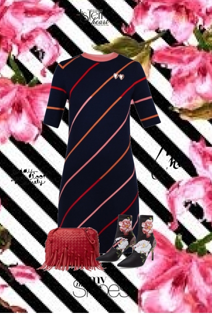 Stripes and Flowers 2- Fashion set