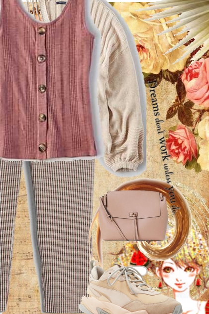 Casual,Slouchy- Combinazione di moda